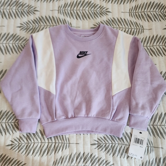 NIKE Girls Little Kids' Sweatshirt And Leggings Set Lilac Purple - Picture 2 of 10